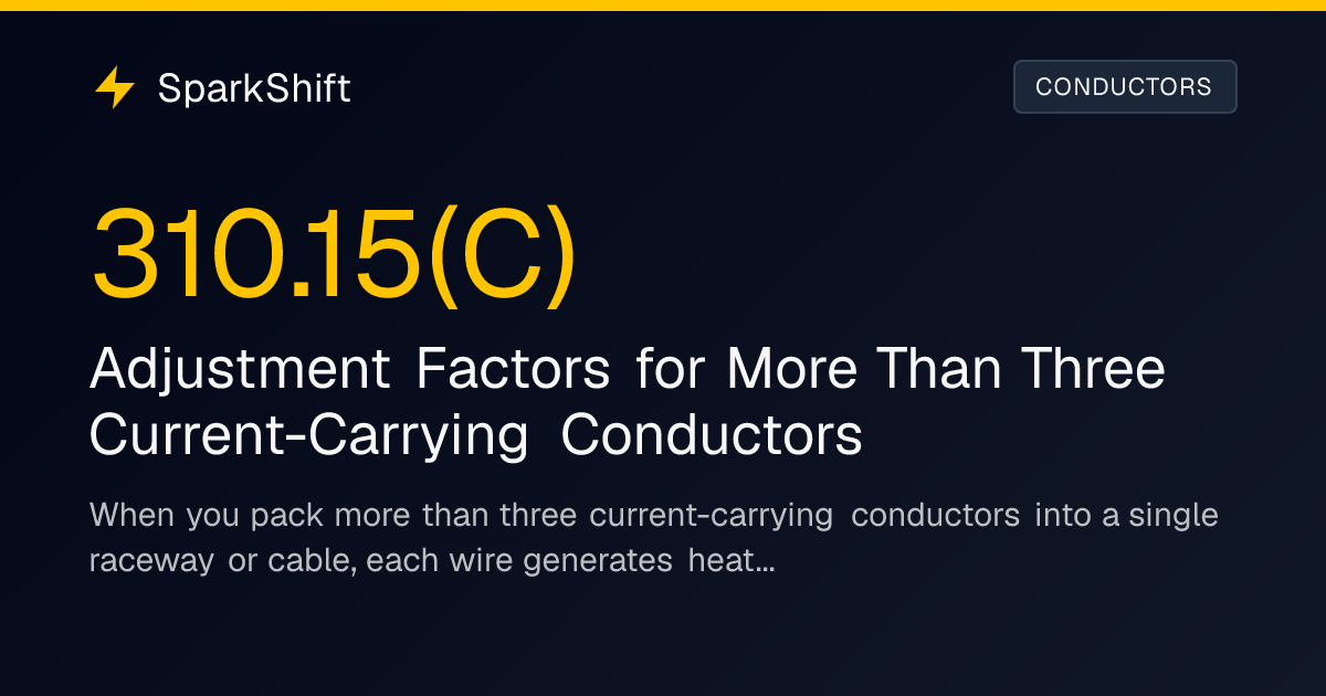 NEC 2026 310.15(C) — Conduit Fill Adjustment Factors
